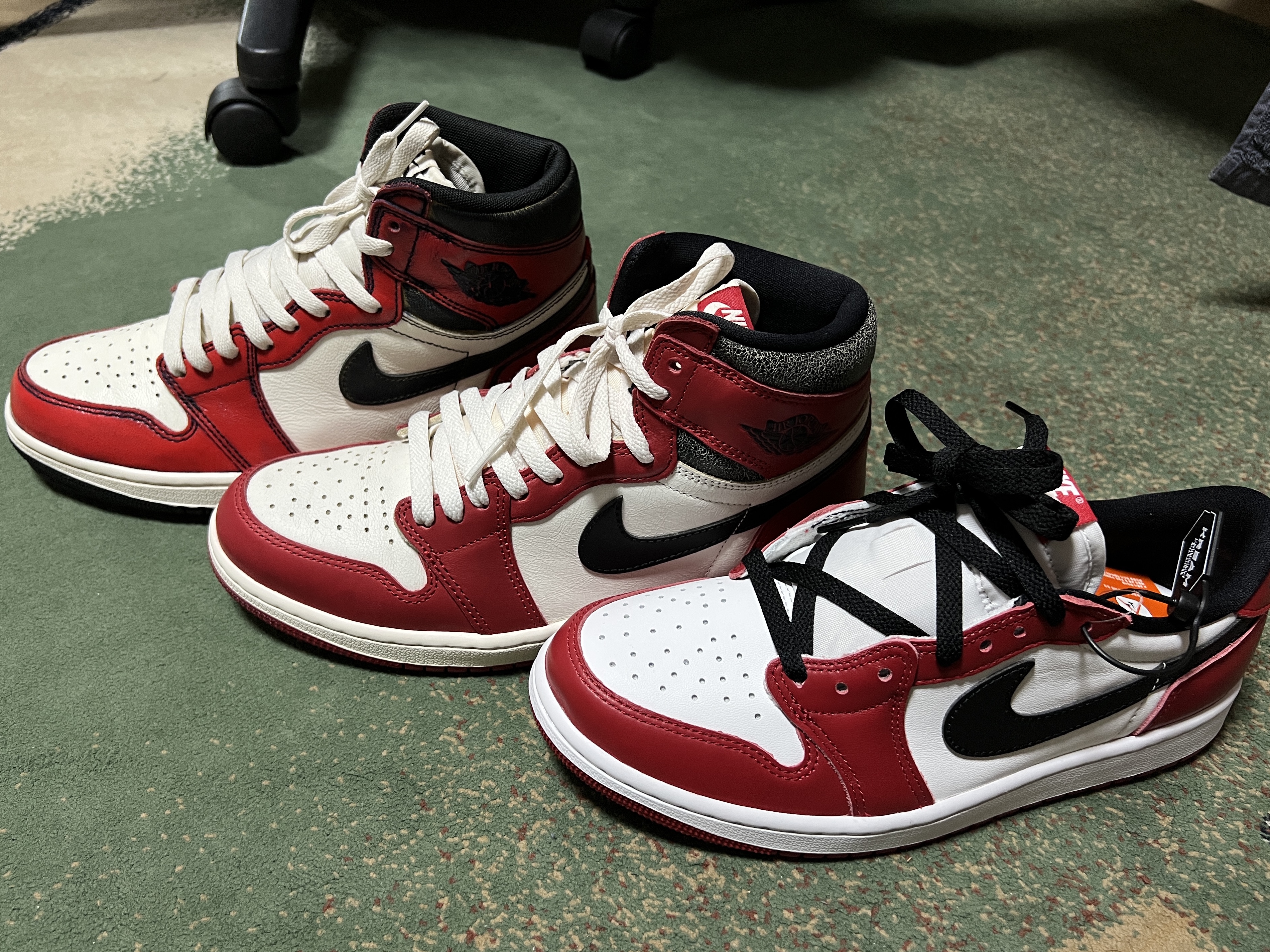 Jordan 1 Retro High OG Defiant SB LA to Chicago, Jordan 1 Retro High OG Chicago 2022 착용 스타일