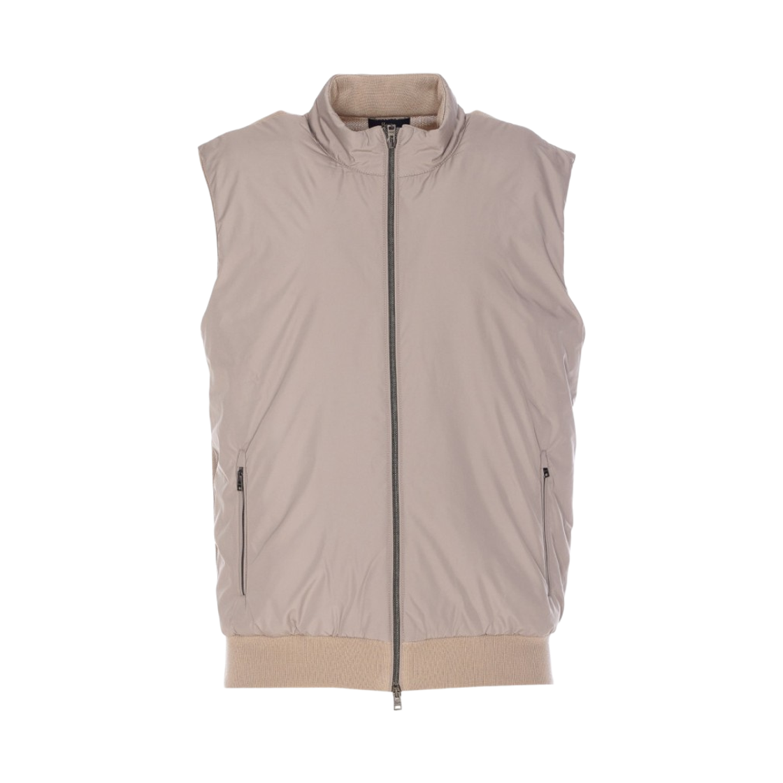 에르노 지퍼 패널 패딩 베스트 베이지(Herno Zipper Panelled Padding Vest Beige)