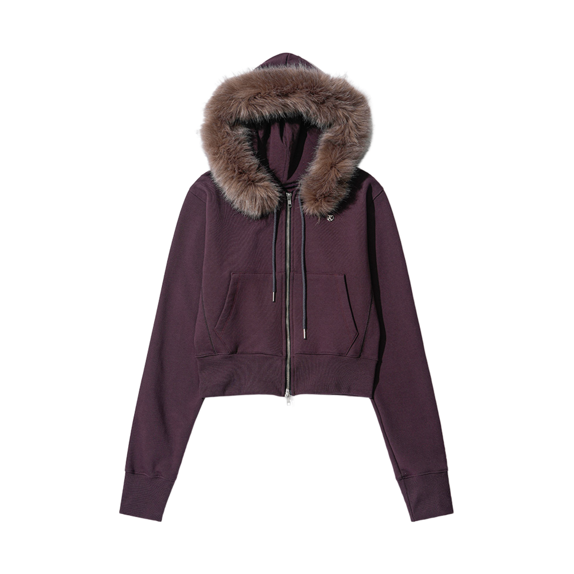 페이키 에코 프렌들리 퍼 후드 집업 퍼플(Fakiii Eco-Friendly Fur Hooded Zip-Up Purple)
