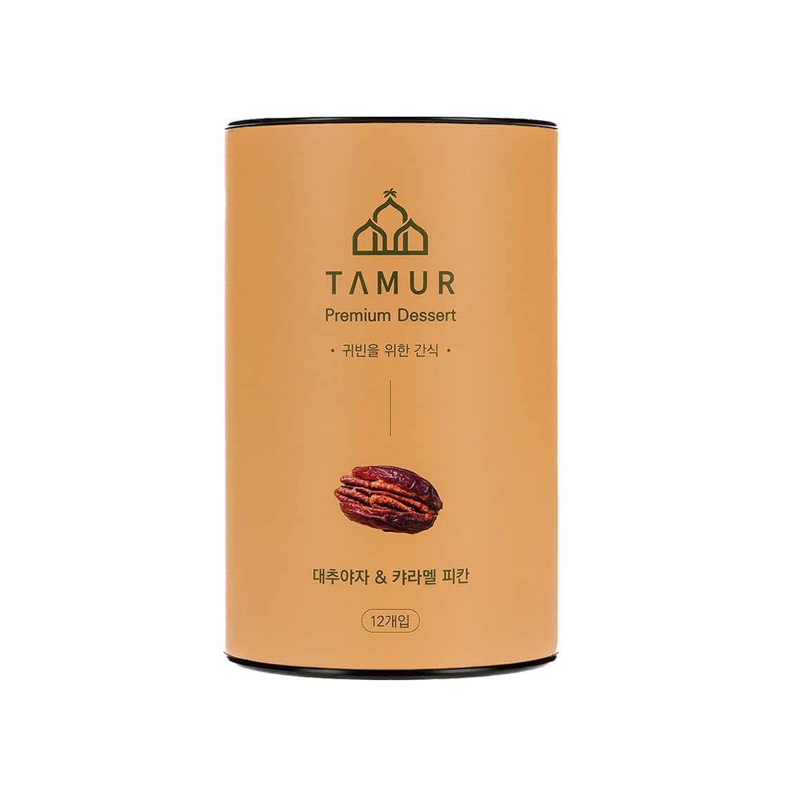 12PECAN TAMUR Caramel Peacan Dates 12p