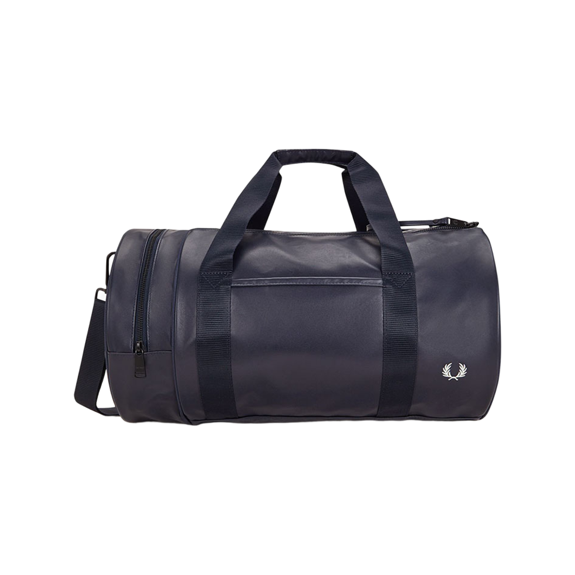 프레드 페리 토널 클래식 배럴 백 네이비(Fred Perry Tonal Classic Barrel Bag Navy Snow White)