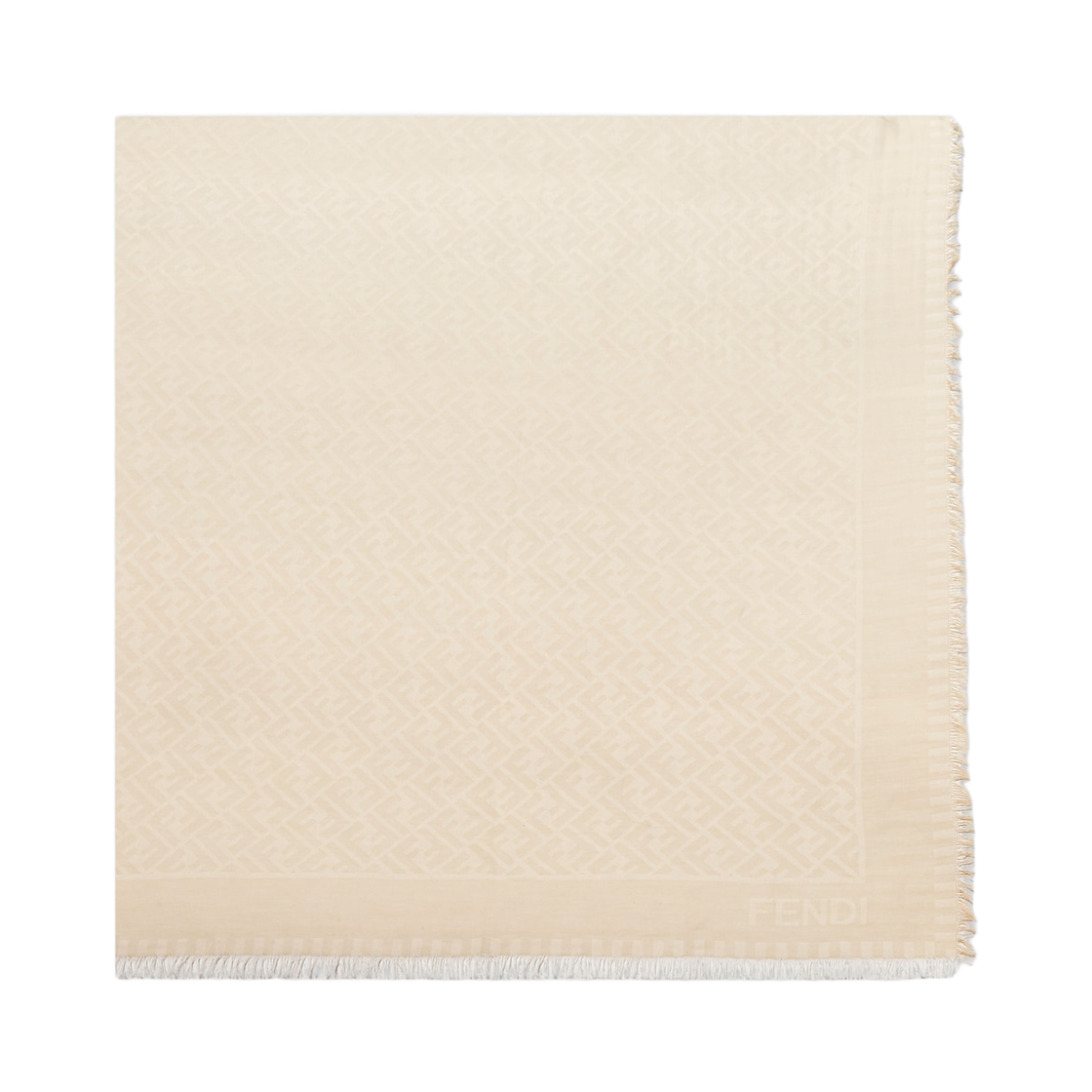 (W) 펜디 FF 코튼 숄 베이지((W) Fendi FF Cotton Shawl Beige)