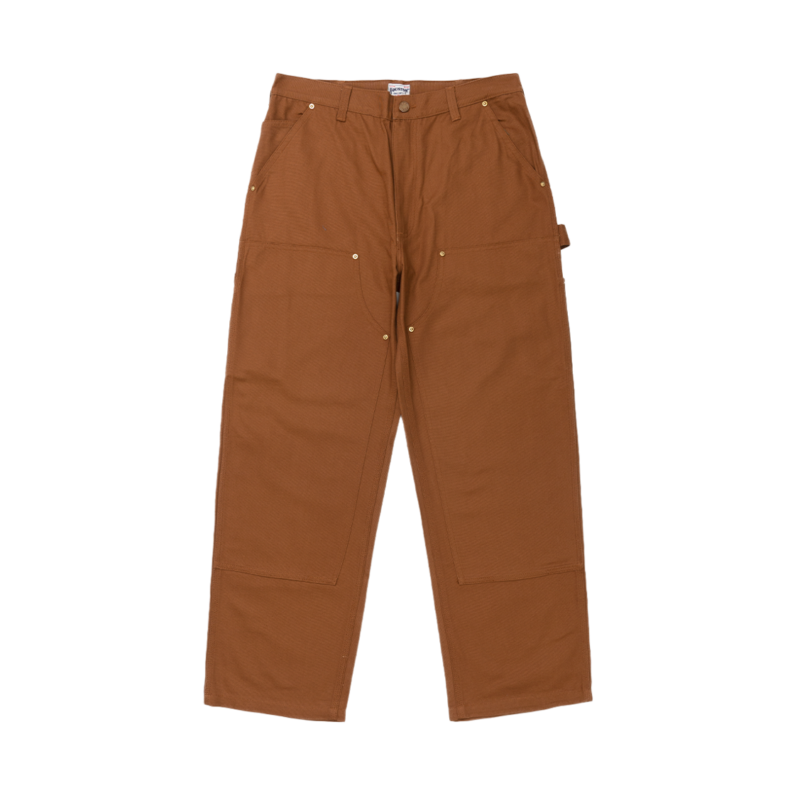 10167BR Houston Japan Duck Double Knee Painter Pants Brown 10167