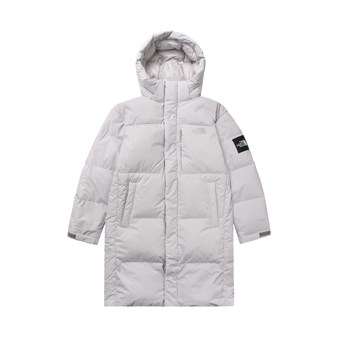 노스페이스 화이트 라벨 액션 테크 다운 코트 아이스 그레이