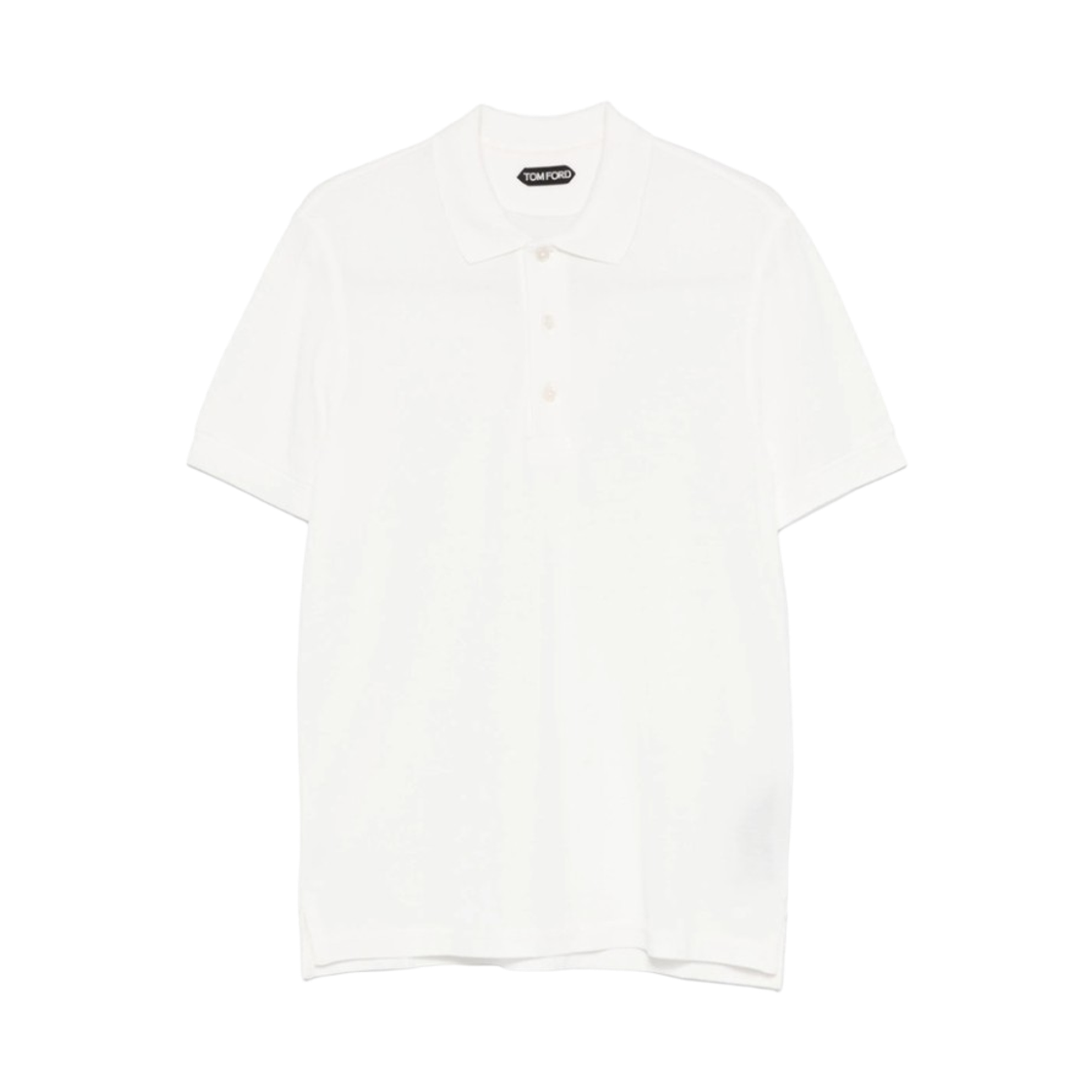 JPS011-JMT013-AW002 Tom Ford Piquet Polo White