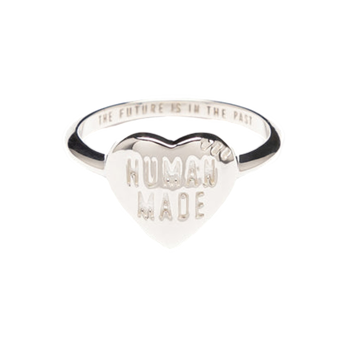 HM30GD084 Human Made Heart Silver Ring Silver