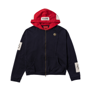 JUJUTSU KAISEN Undermycar Itadori Yuji Patch Vtg Zipped Hoodie Navy
