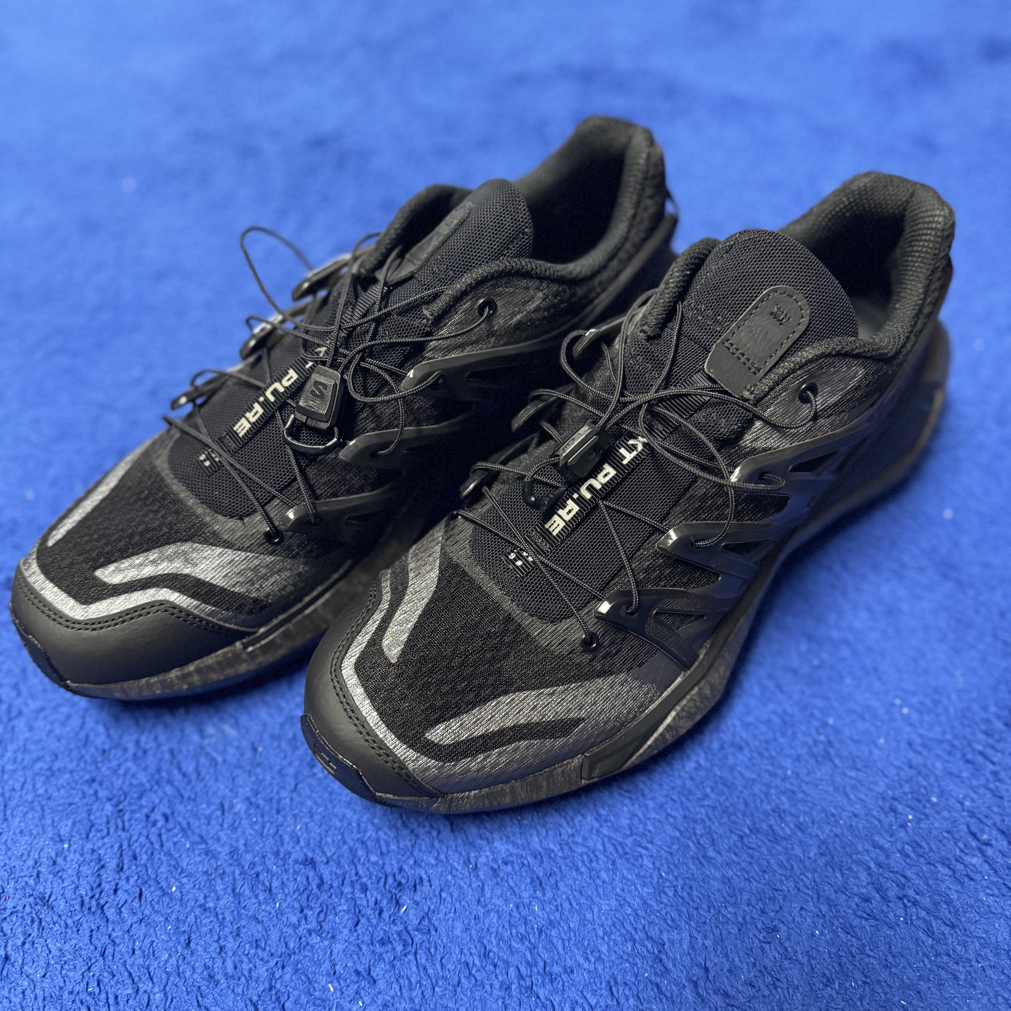 Salomon XT PU.RE ADV Black Phantom 착용 스타일