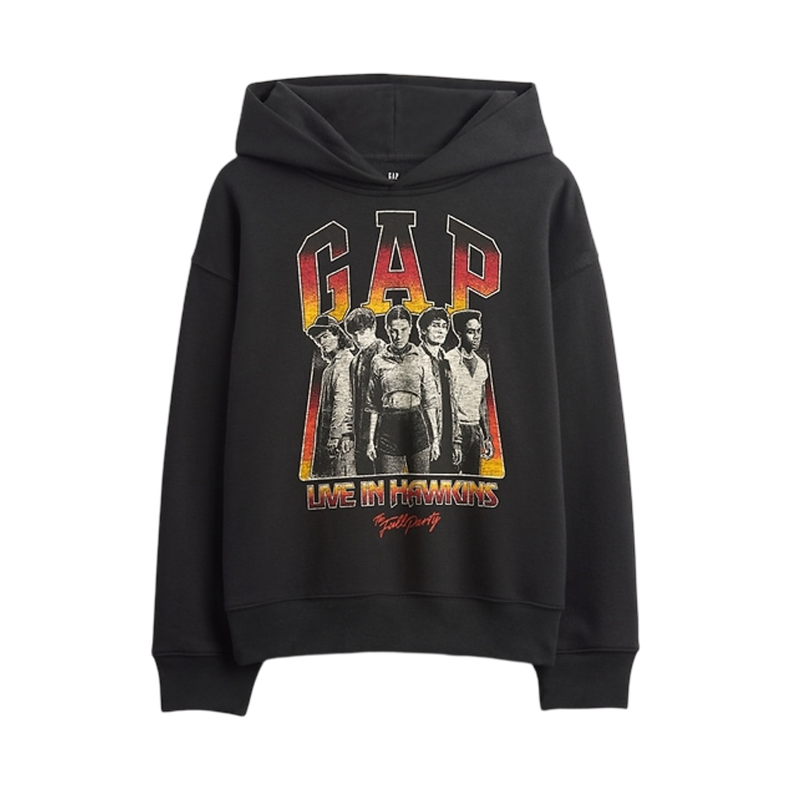 (키즈) 갭 x 기묘한 이야기 빈티지소프트 그래픽 후드 문리스 나이트((Kids) Gap x Stranger Things VintageSoft Graphic Hoodie Moonless Night)