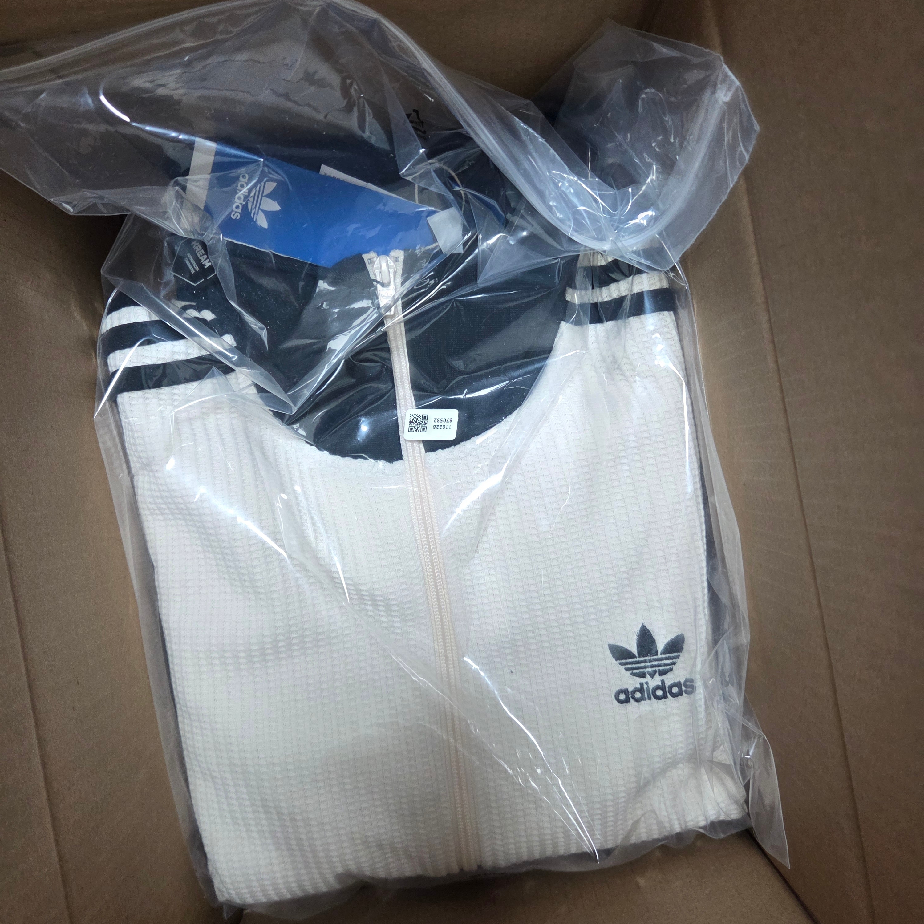 Adidas Waffle Beckenbauer Track Top Wonder White - KR Sizing 착용 스타일
