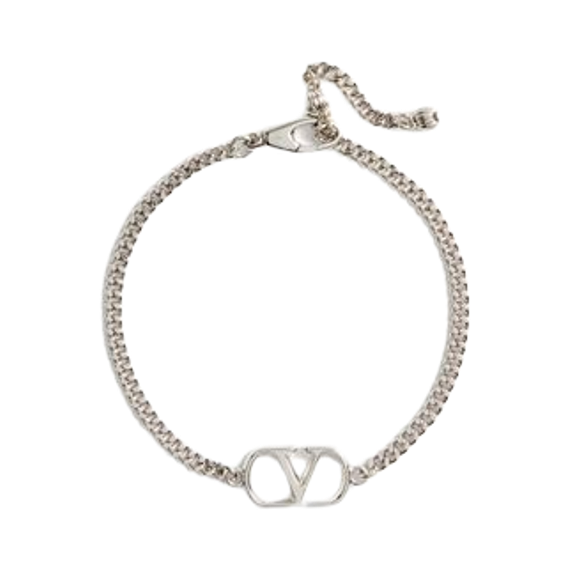 J0AG4MET172 Valentino Vlogo Signature Metal Bracelet Transparent