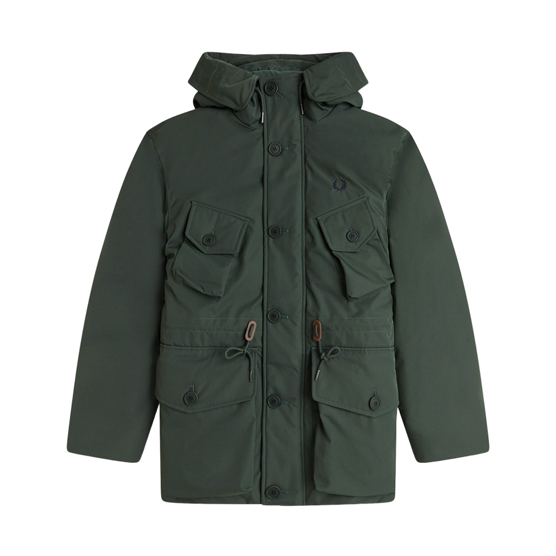 프레드 페리 패치 포켓 푸퍼 재킷 코트 그린(Fred Perry Patch Pocket Puffer Jacket Court Green)