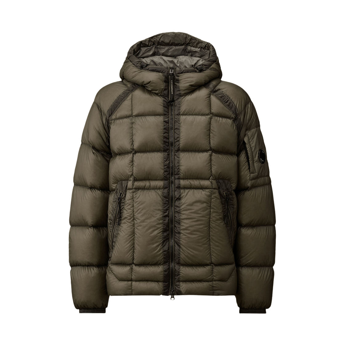 19CMOW702A110416A921 C.P. Company D.D. Shell Hooded Down Jacket Gunmetal - 25FW