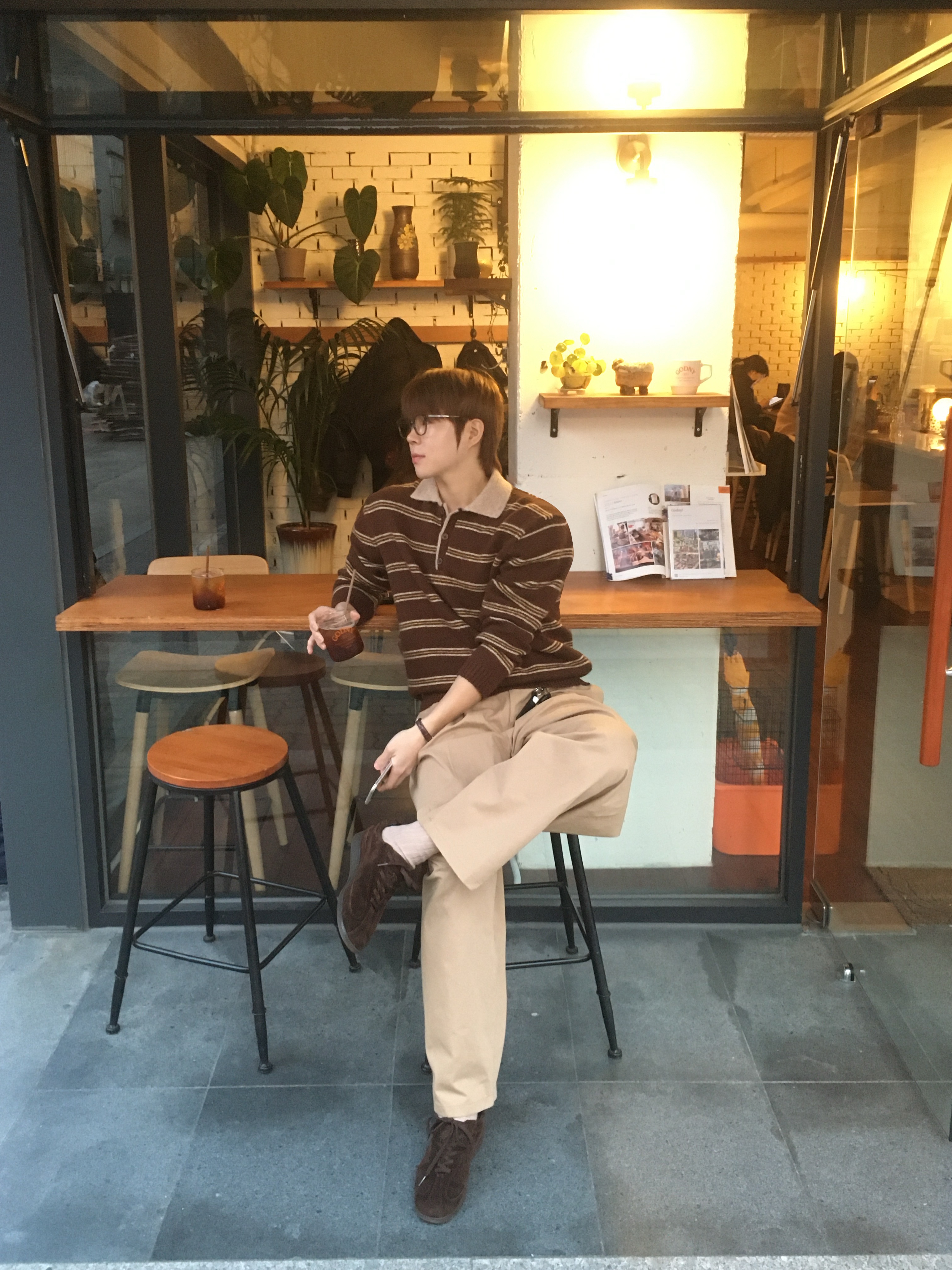 Pemont Dress Dark brown 착용 스타일 - 1