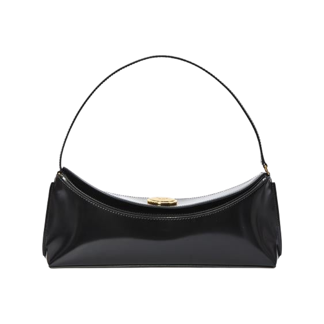 BAW00438AC1-8A01-990 Jacquemus La Pochette Ovalo Shoulder Bag Black