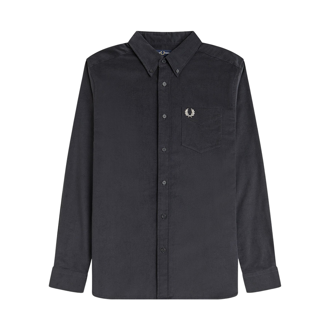 AFPM2531737-297 Fred Perry Needle Cord Shirt Anchor Grey