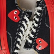 Converse x Play Comme des Garcons Chuck 70 Ox Black 착용 스타일