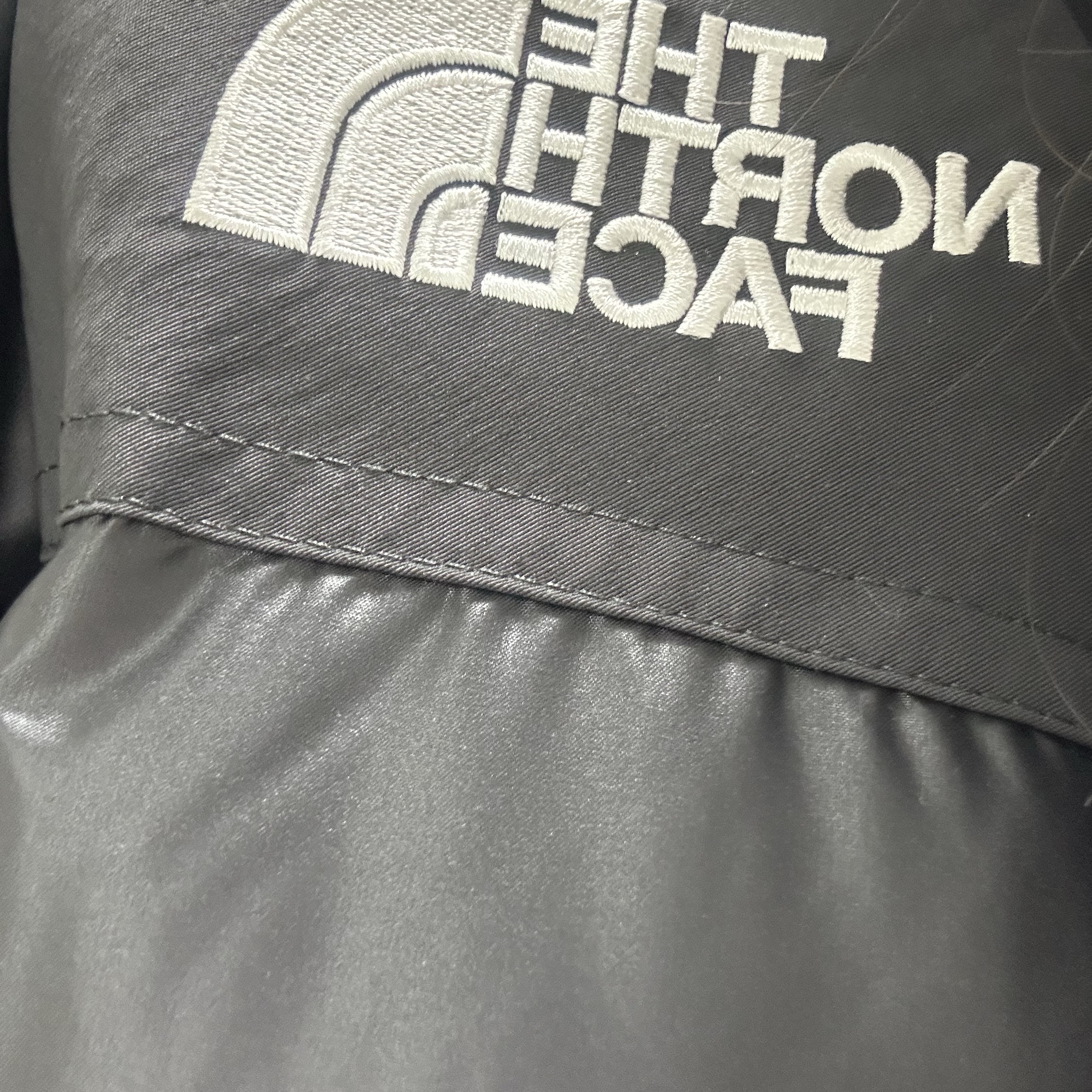 (W) The North Face Nuptse On Ball Jacket Black 착용 스타일