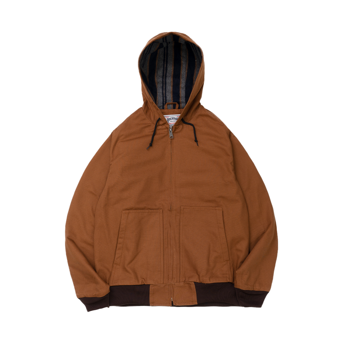 51561BR Houston Japan Duck Zip Work Hoodie Brown 51561