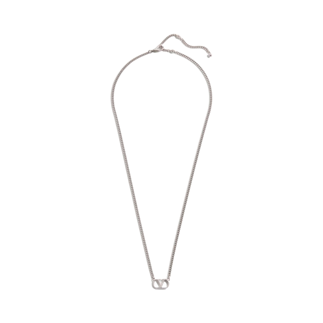 발렌티노 브이로고 시그니쳐 메탈 네클리스 트랜스패런트(Valentino Vlogo Signature Metal Necklace Transparent)