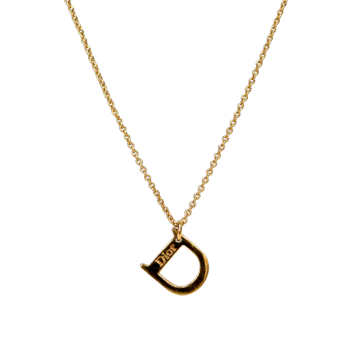 ITM98CPVCO3D Dior D Gold Necklace A-B38184