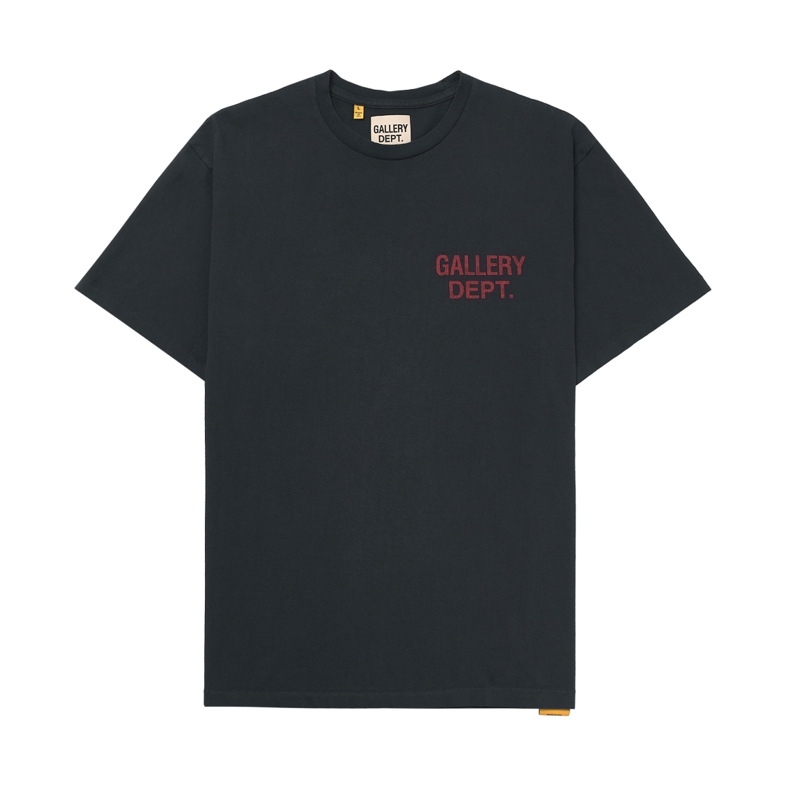 갤러리 디파트먼트 수베니어 티셔츠 워시드 블랙 레드(Gallery Dept. Souvenir T-Shirt Washed Black Red) - 2