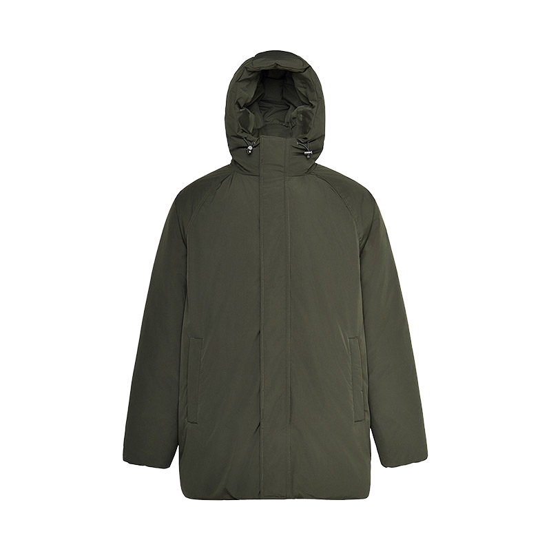PYMJU5F003KH Pyrenex Spark Hooded Parka In Natural Down - Deep Khaki