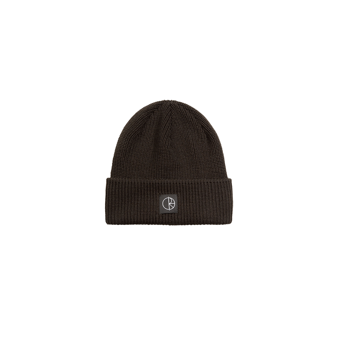 P000BINE Polar Skate Co. Double Fold Merino Beanie Brown
