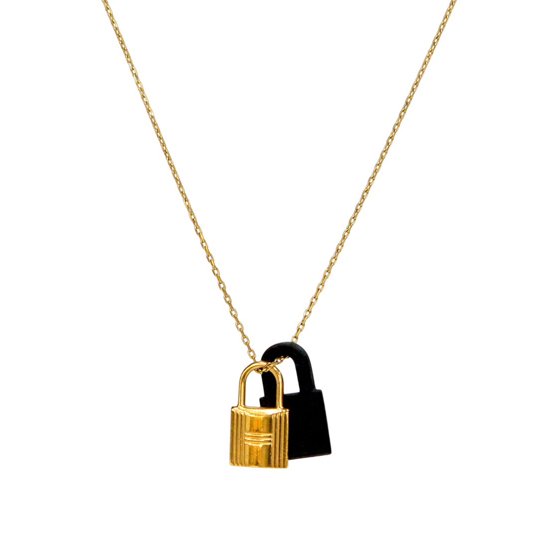 ITACDI7QLJLV Hermes Okelly Gold Necklace C-B41531