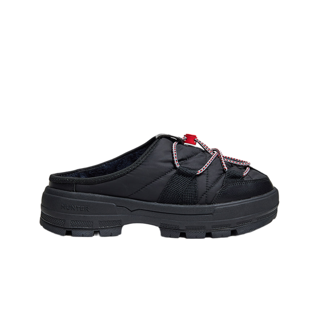 헌터 익스플로러 온 레이스 업 뮬 블랙(Hunter Explorer On Lace Up Mule Black) - 1