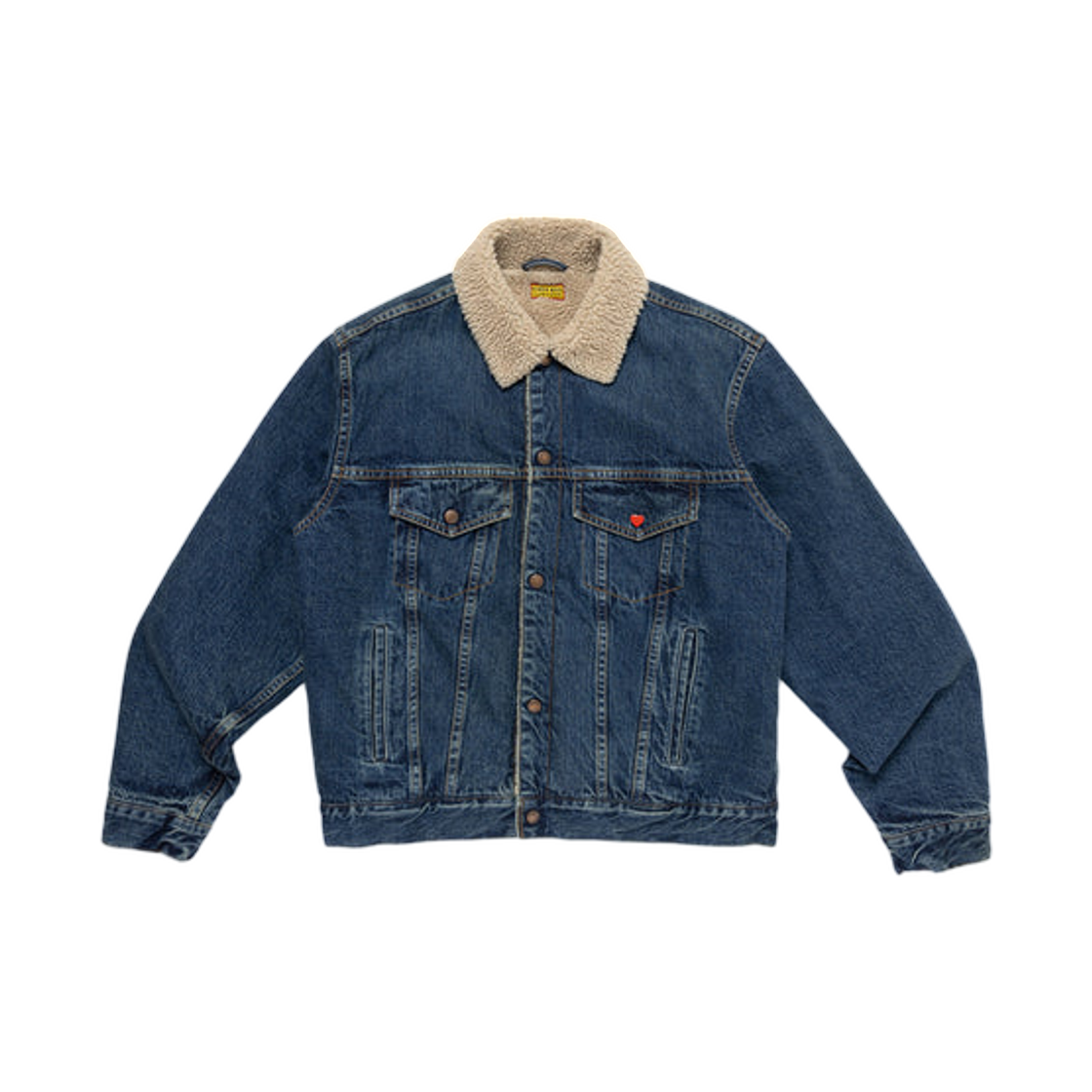 HM30JK004 Human Made Boa Lined Denim Jacket Indigo