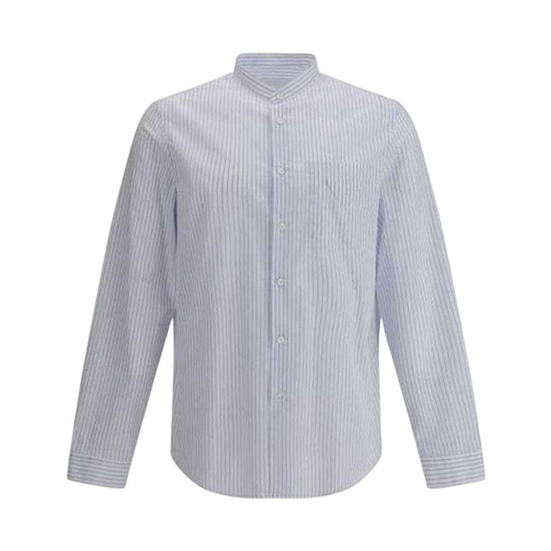 프라다 스트라이프 셔츠 화이트 라이트 블루(Prada Striped Shirt White Light Blue) - 1