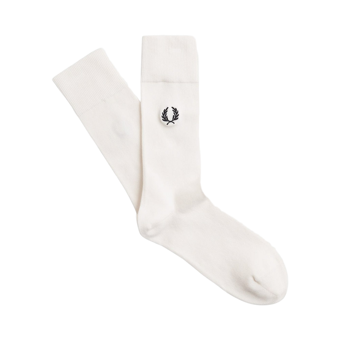 프레드 페리 클래식 로렐 리스 삭스 스노우화이트 블랙(Fred Perry Classic Laurel Wreath Sock Snow White Black)