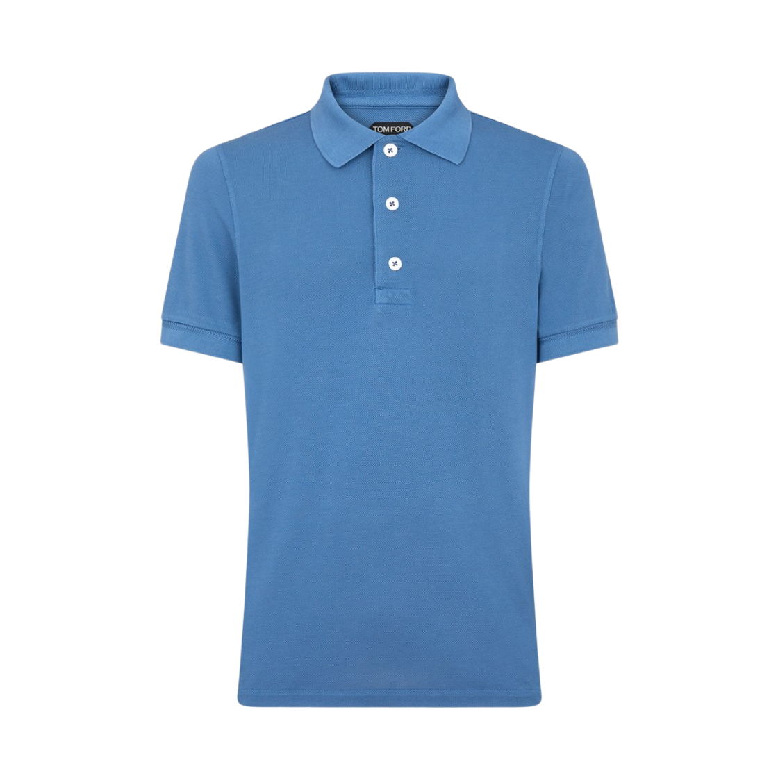 JPS011-JMT013-HB284 Tom Ford Piquet Polo Iris Blue