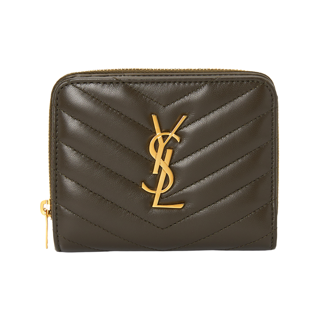 생로랑 카산드라 마틀라세 컴팩트 집 어라운드 퀼티드 레더 월렛 라이트 머스크(Saint Laurent Cassandre Matelasse Compact Zip Around Quilted Leather Wallet Light Musk)
