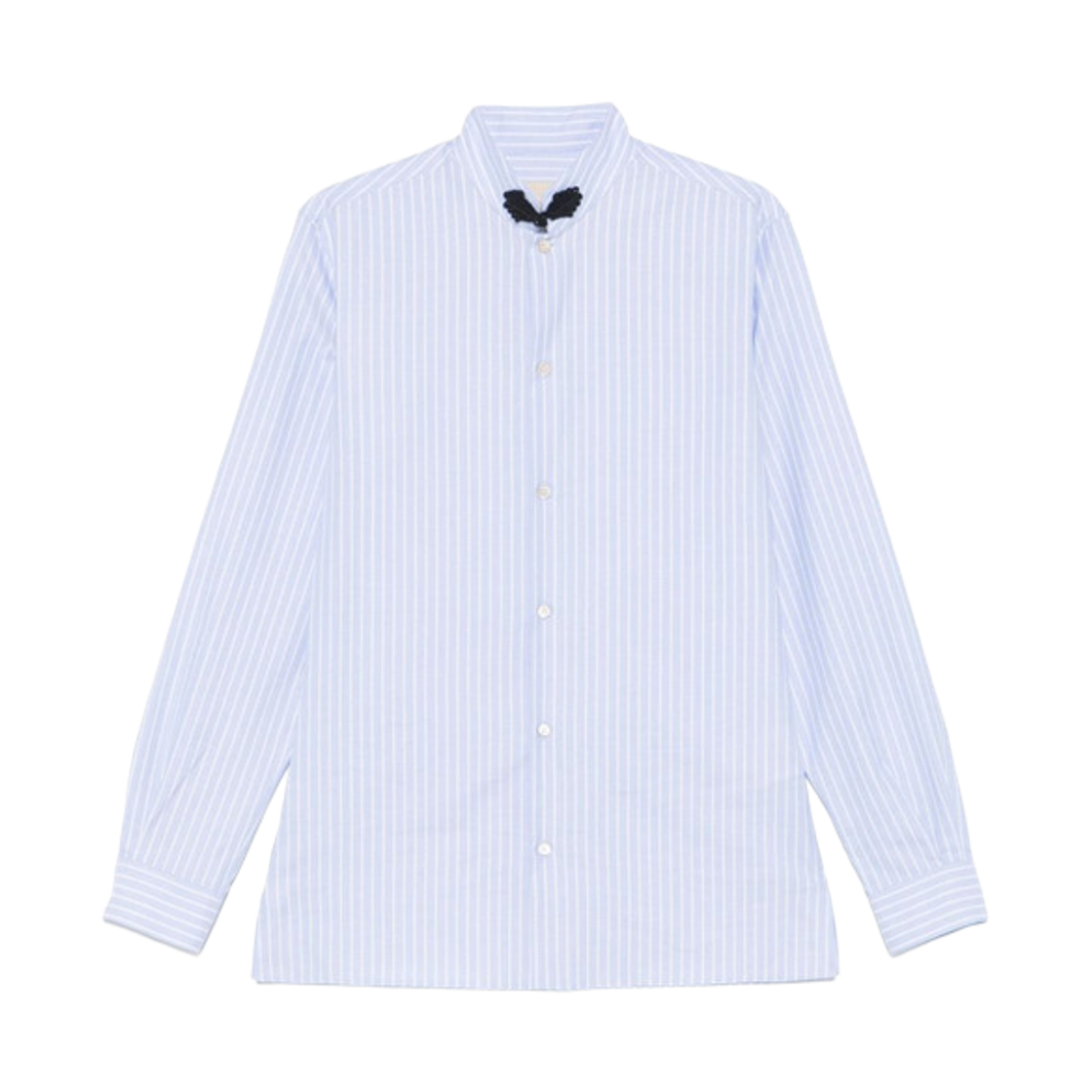 발렌티노 스트라이프 코튼 셔츠 클리어 블루(Valentino Striped Cotton Shirt Clear Blue) - 1