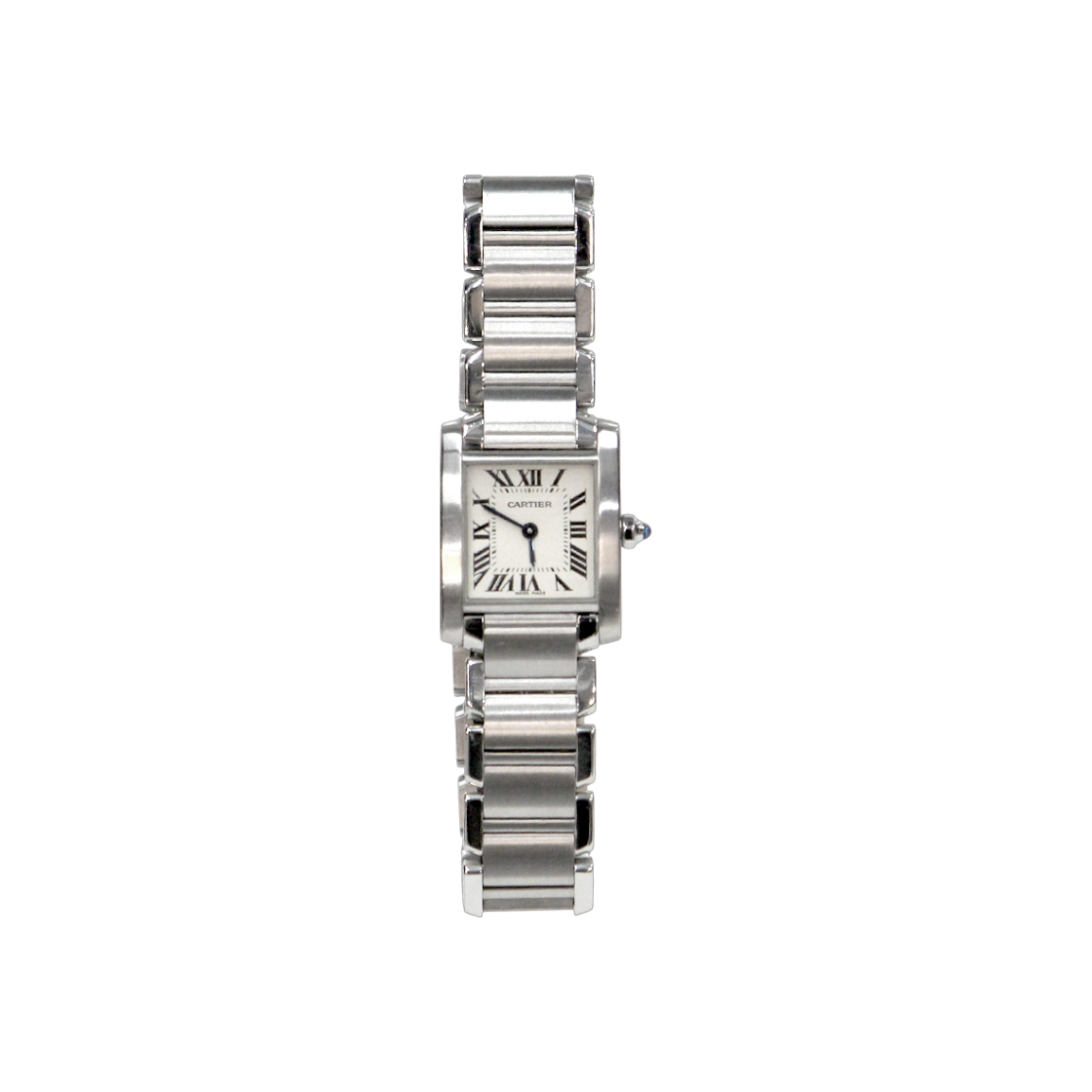 ITSPFE5II9EG Cartier 20MM Steel Tank Française Quartz Watch D-B41224