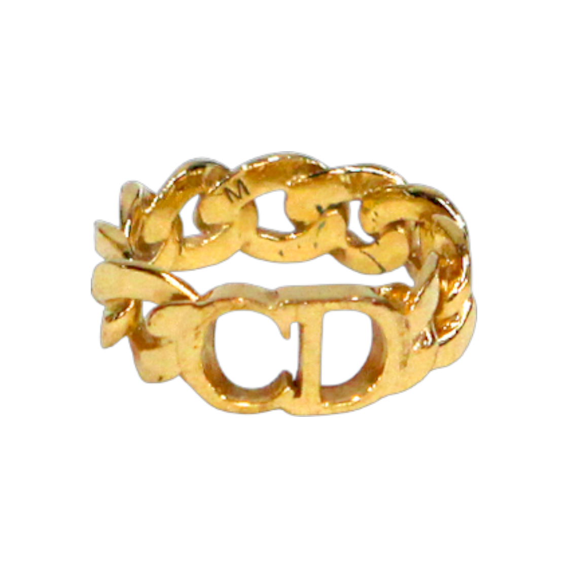 IT2RQP36E24M Dior M Size CD Chain Gold Ring A-B40714