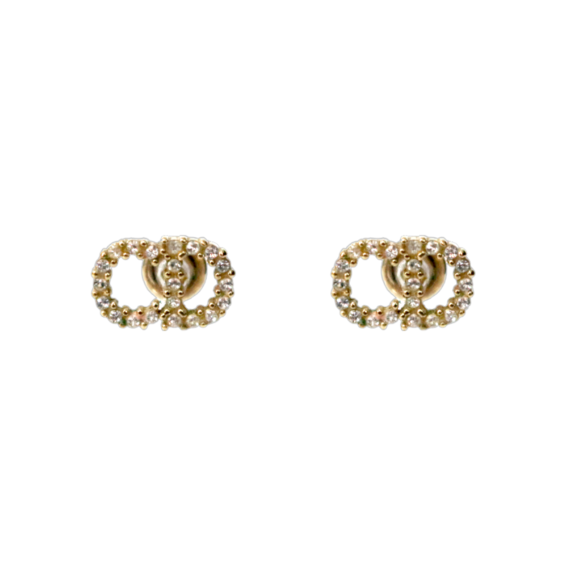 IT59ST4D7KME Dior Clair D Rune Gold Earrings A-B41096