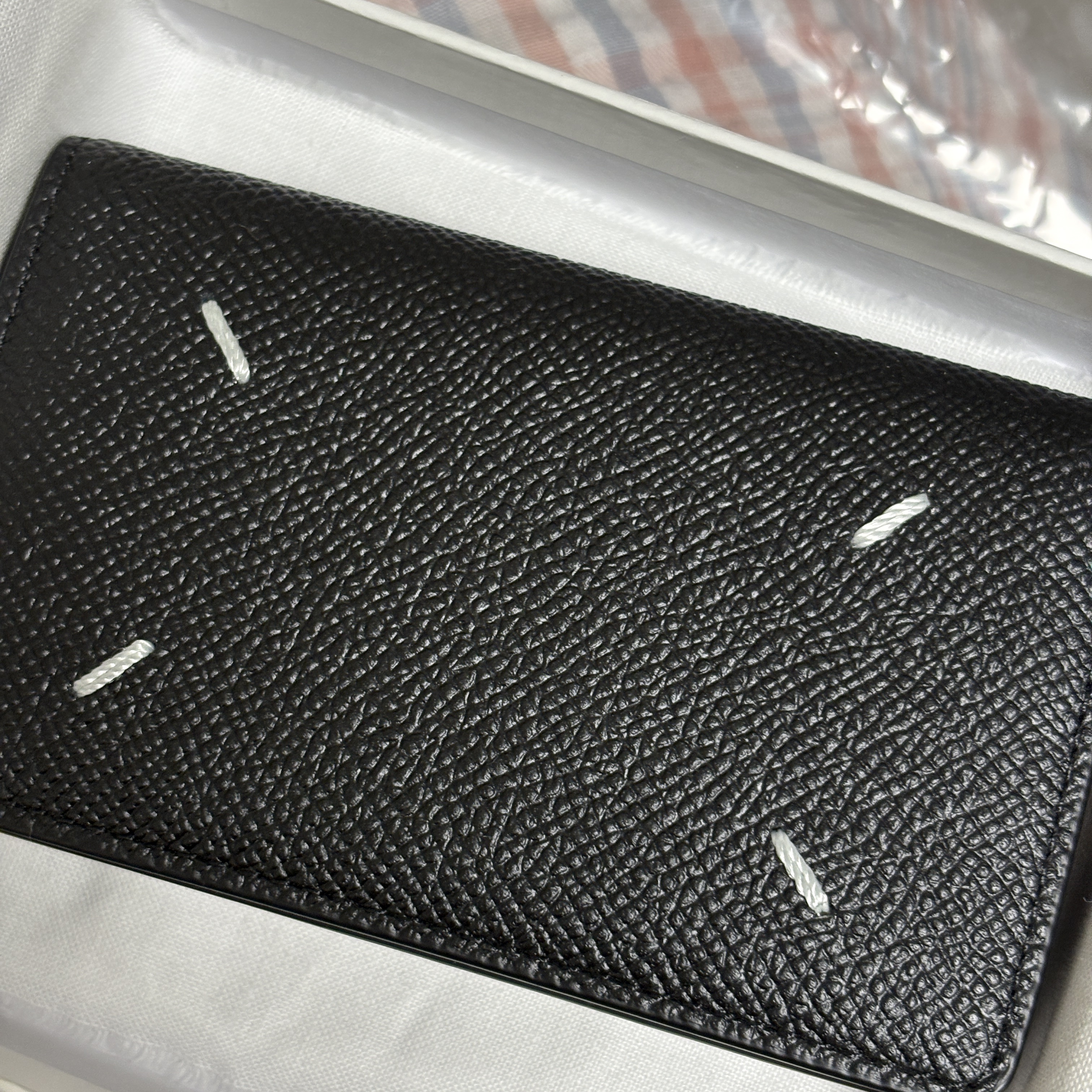 Maison Margiela Leather Business Card Holder Black 착용 스타일
