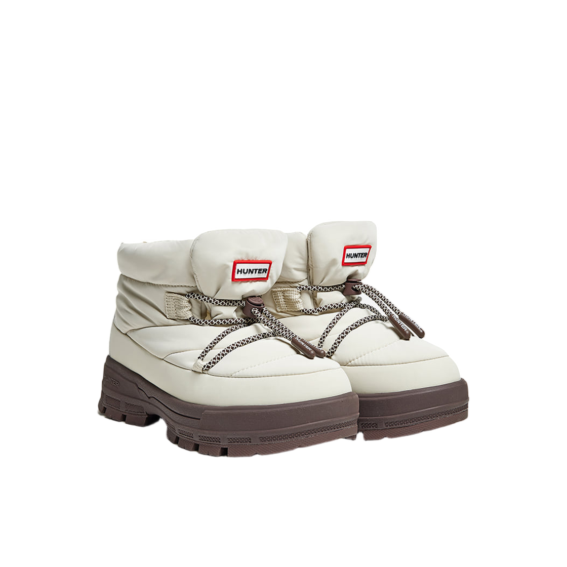 (W) 헌터 익스플로러 온 퍼퍼 레이스 업 부티 소프트 샌드((W) Hunter Explorer On Puffer Lace Up Bootie Soft Sand) - 2