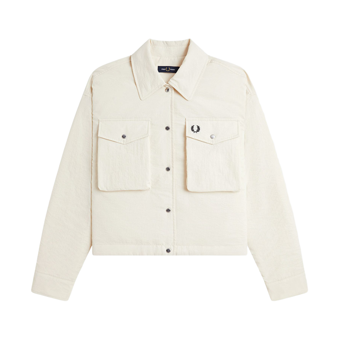 프레드 페리 우먼스 패디드 오버셔츠 에크루(Fred Perry Womens Padded Overshirt Ecru)
