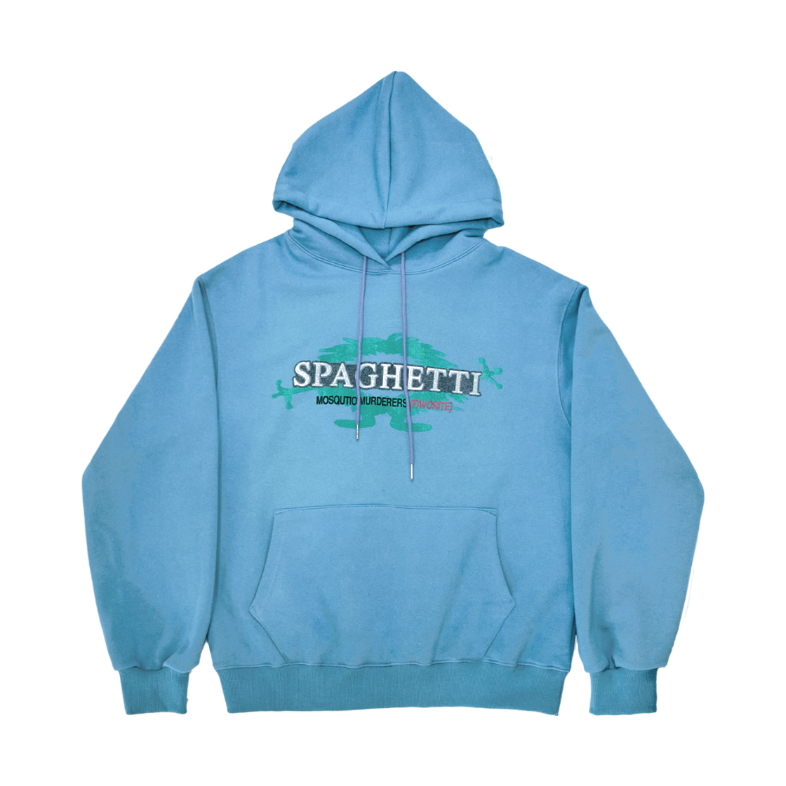 모스키토 머더러스 스파게티 후디 블루(Mosquito Murderers Spaghetti Hoodie Blue)