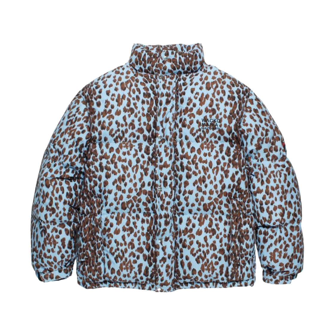 25FW-WMO-NA02 Wacko Maria x Nanga Leopard Down Jacket Blue