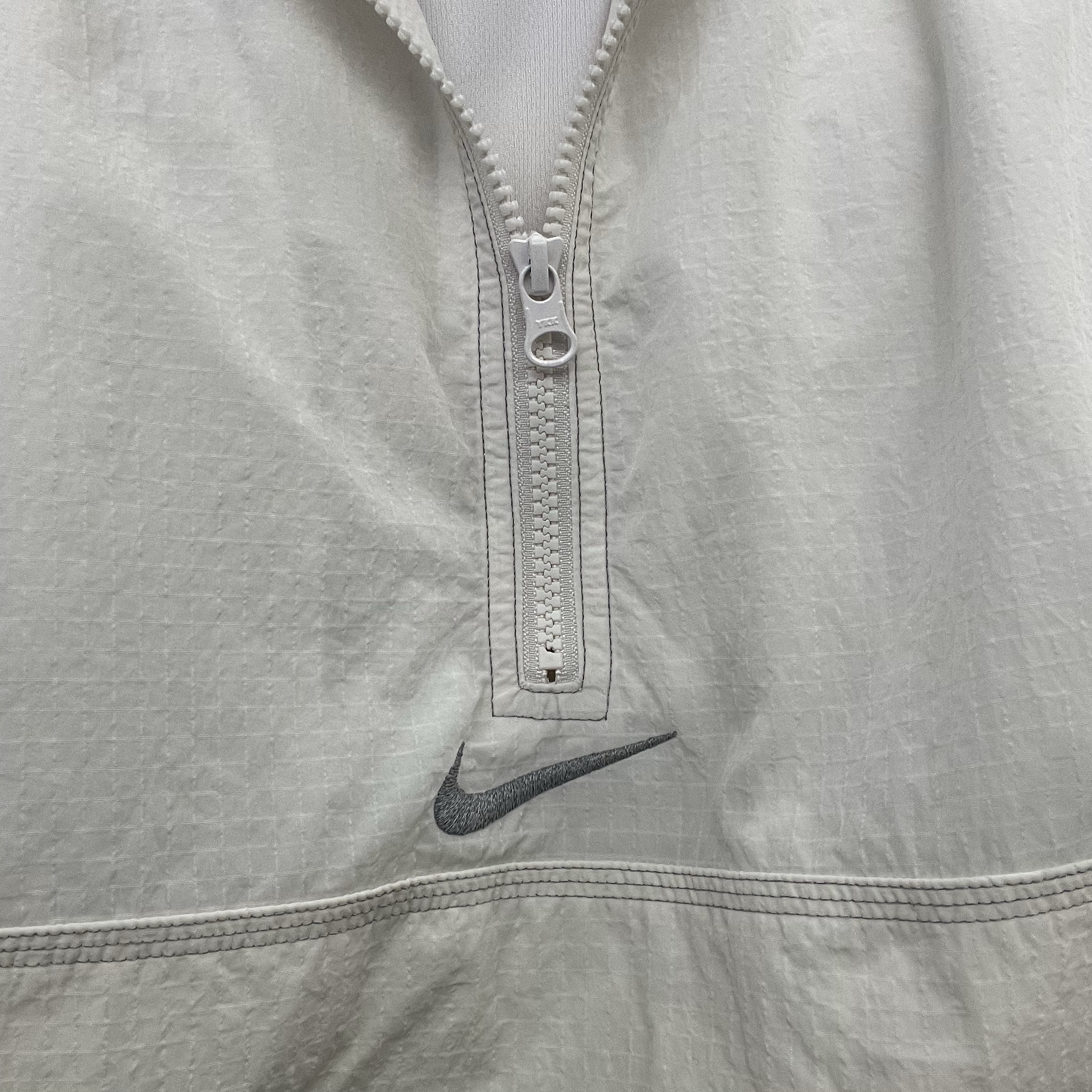 Supreme x Nike Ripstop Pullover White - 24SS 착용 스타일