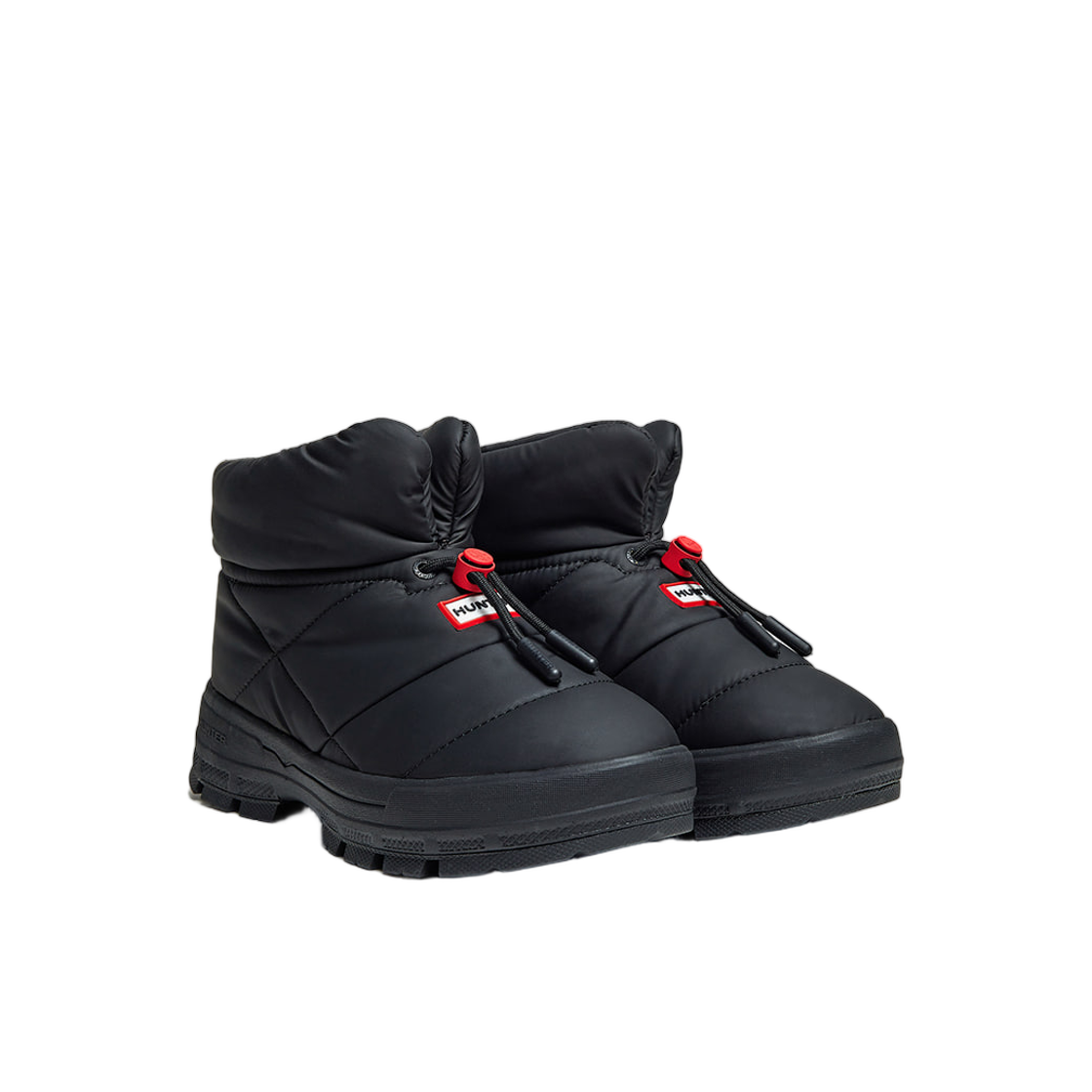 (W) 헌터 익스플로러 온 퍼퍼 부티 블랙((W) Hunter Explorer On Puffer Bootie Black) - 2