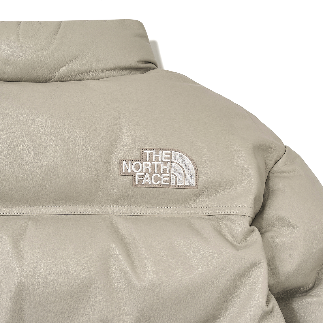 노스페이스 화이트 라벨 레더 눕시 다운 자켓 베이지(The North Face White Label Leather Nuptse Down Jacket Beige) - 5