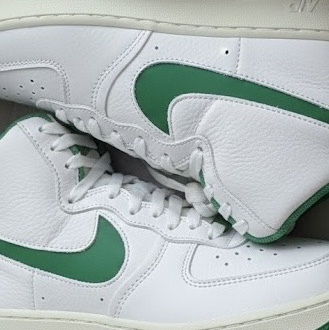 (W) Nike Air Force 1 High Sculpt White Stadium Green 착용 스타일