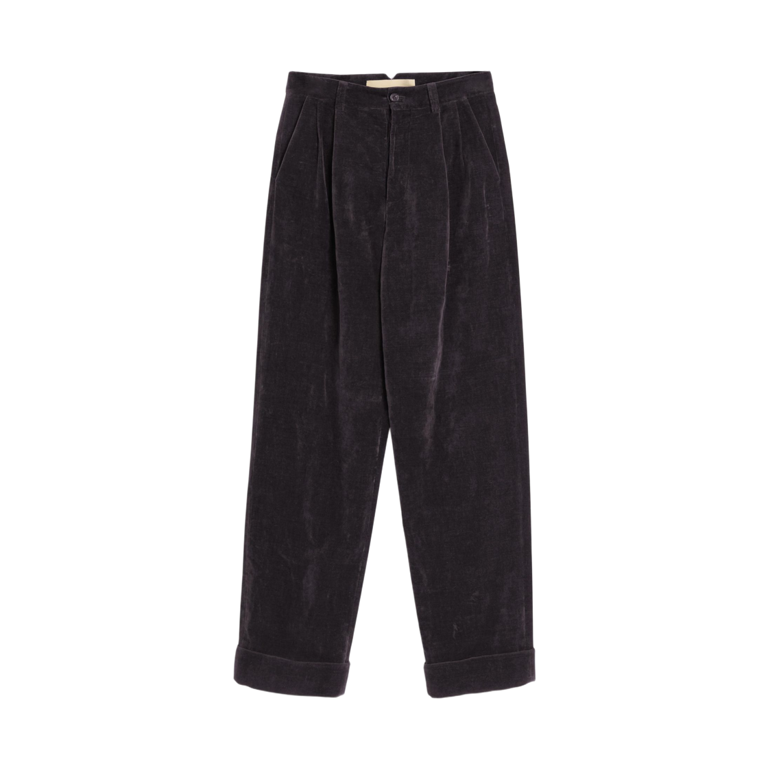 RBN15AM2FA8 Valentino Washed Cotton Linen Velvet Pants Night