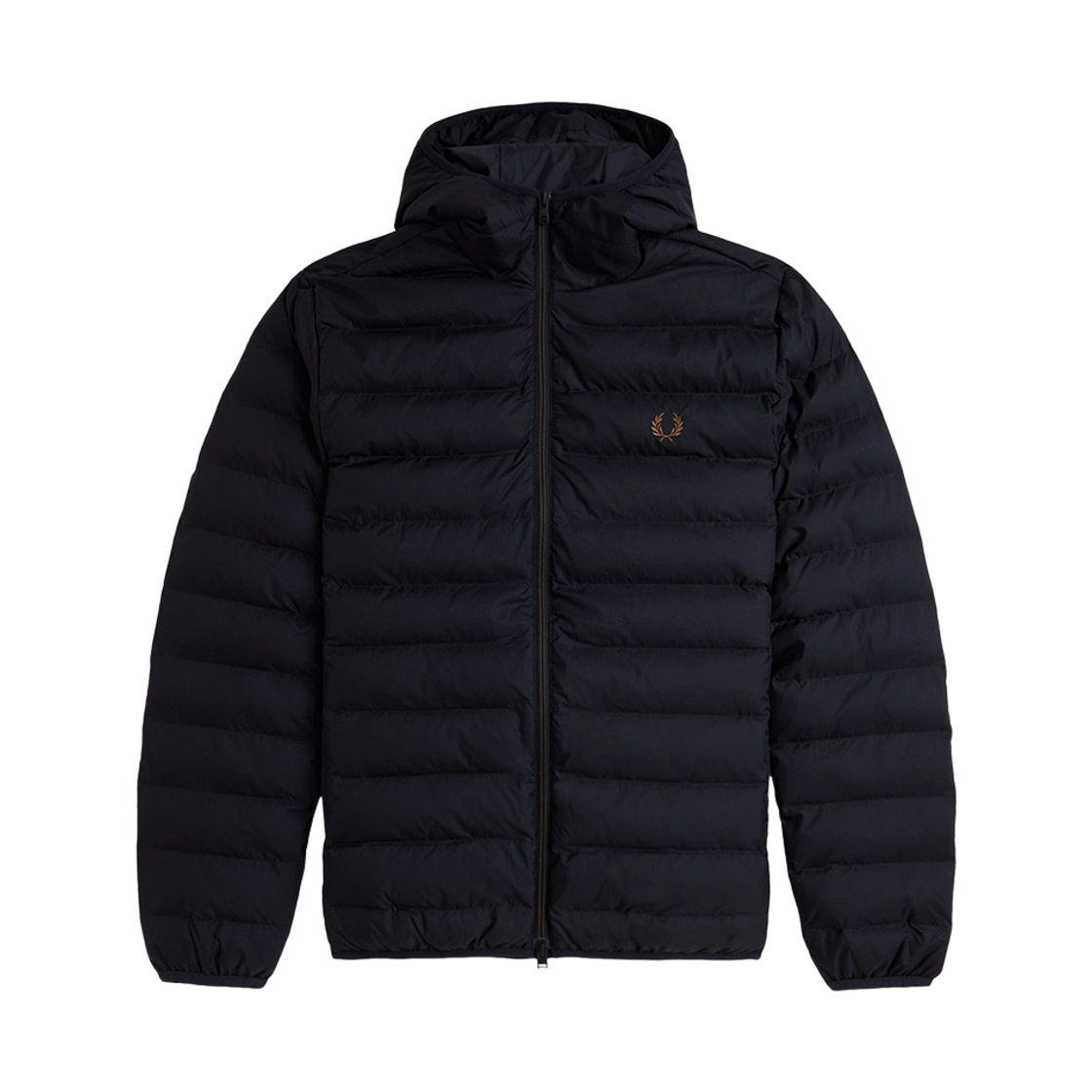 프레드 페리 후드 인슐레이트 재킷 블랙(Fred Perry Hooded Insulated Jacket Black)